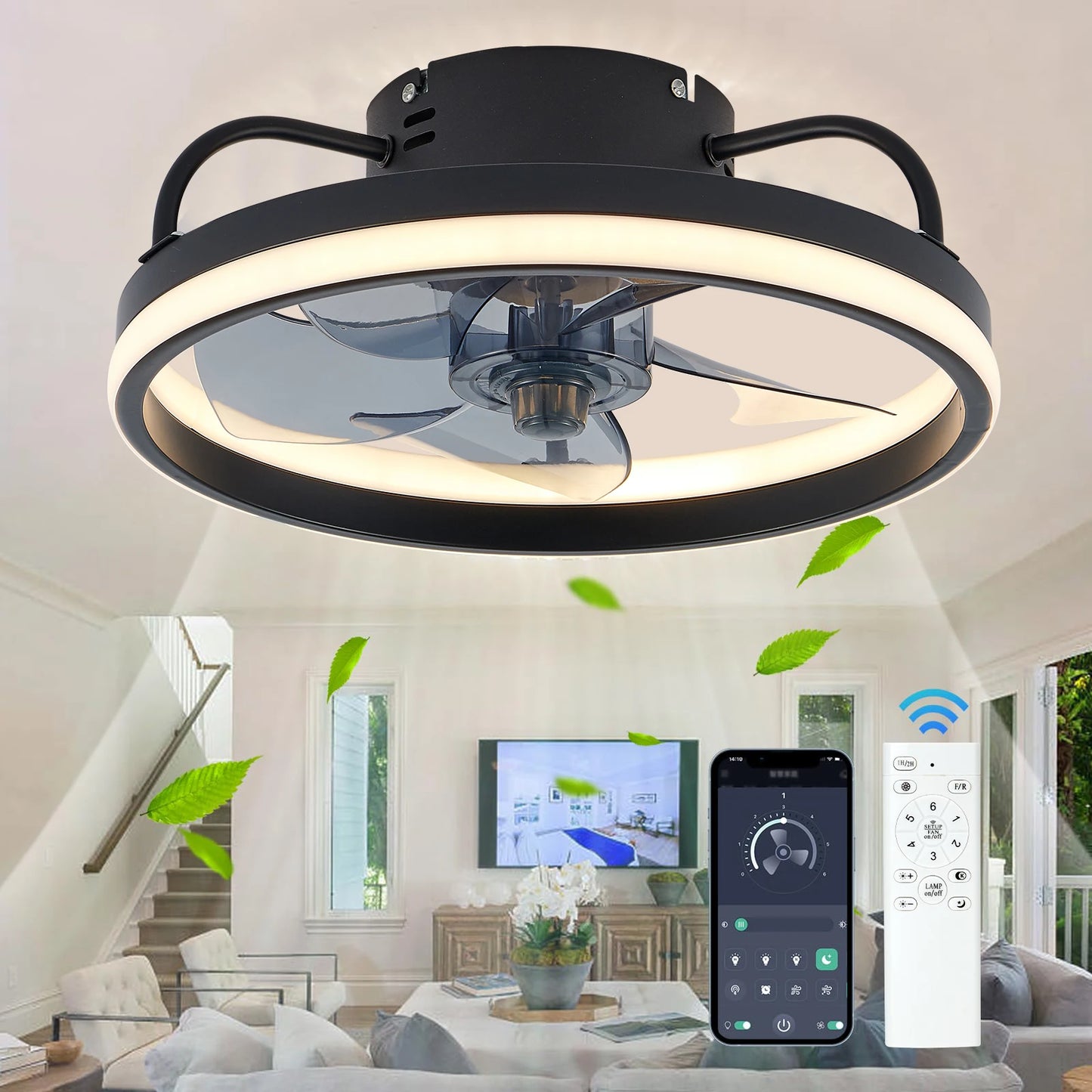 SmartBreeze LED Ceiling Fan - RileyOutlet.com