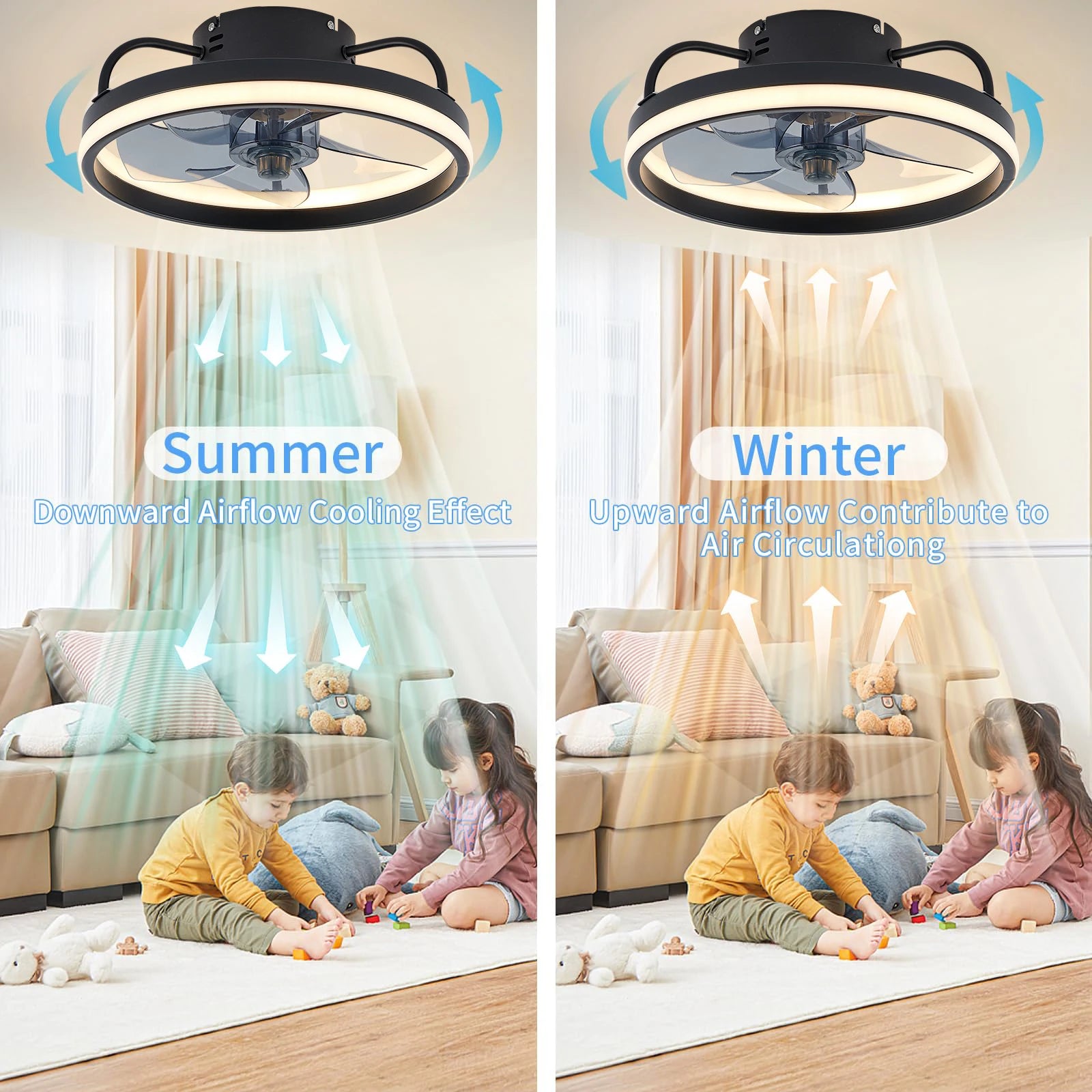 SmartBreeze LED Ceiling Fan - RileyOutlet.com