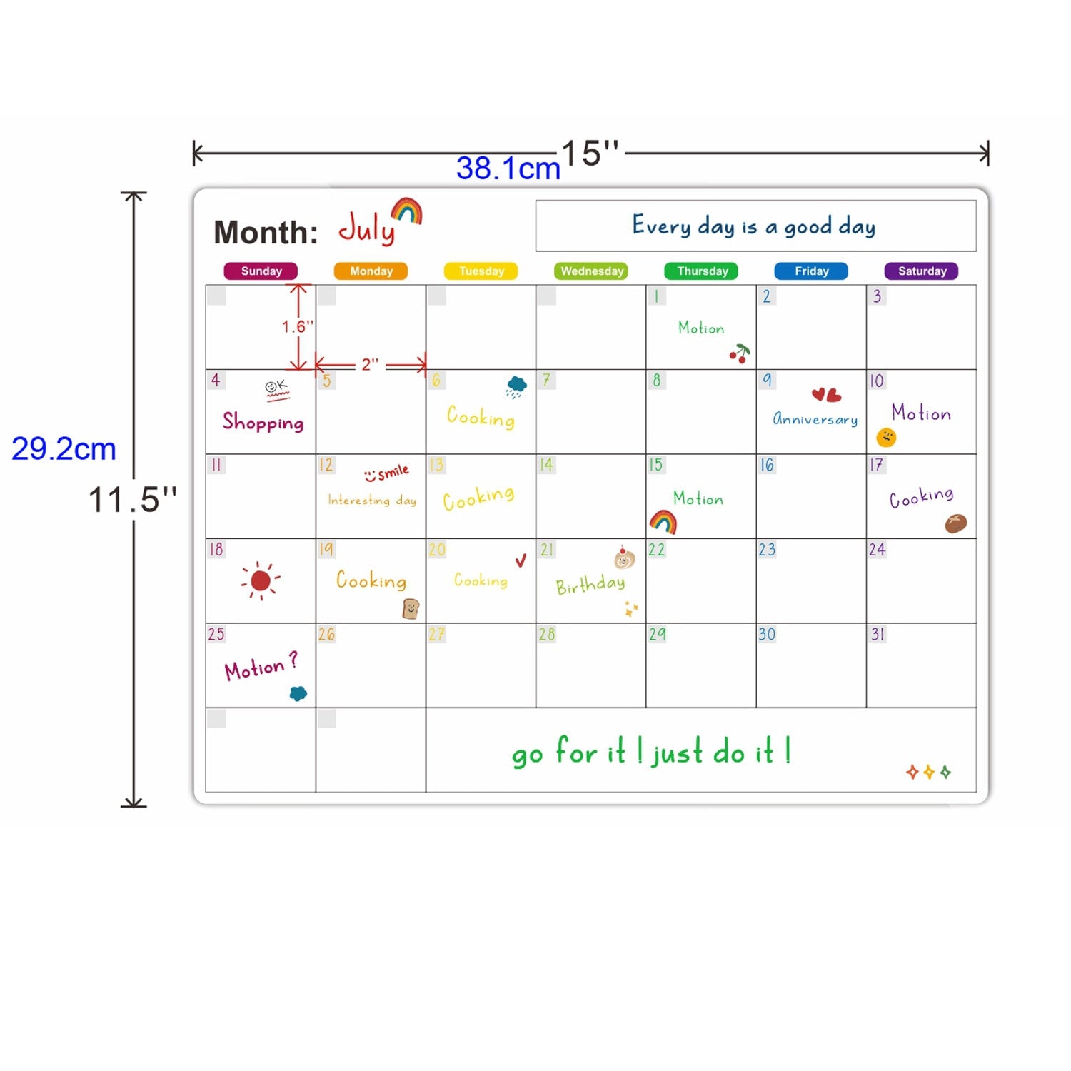 FridgeMate Magnetic Planner - RileyOutlet.com