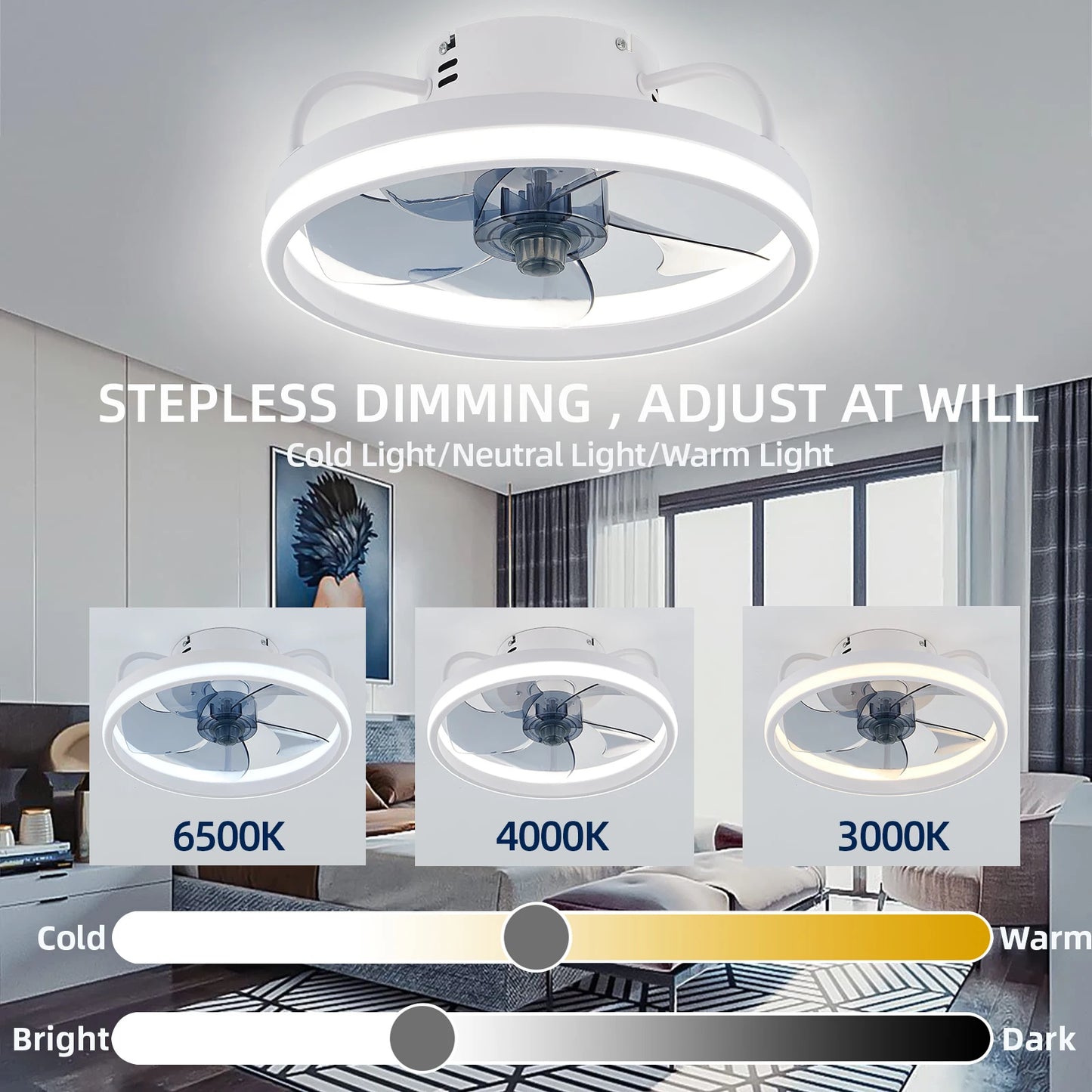 SmartBreeze LED Ceiling Fan - RileyOutlet.com