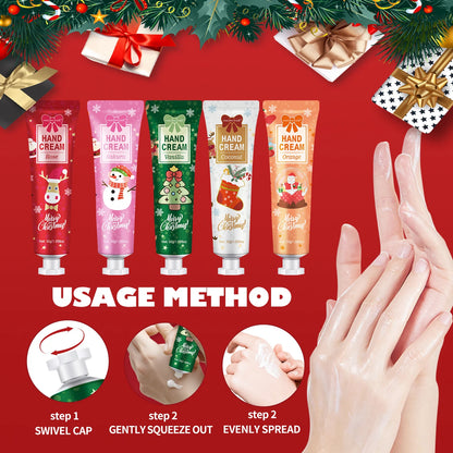 Holiday Essentials Hand Cream Set – 5 Scents for Christmas