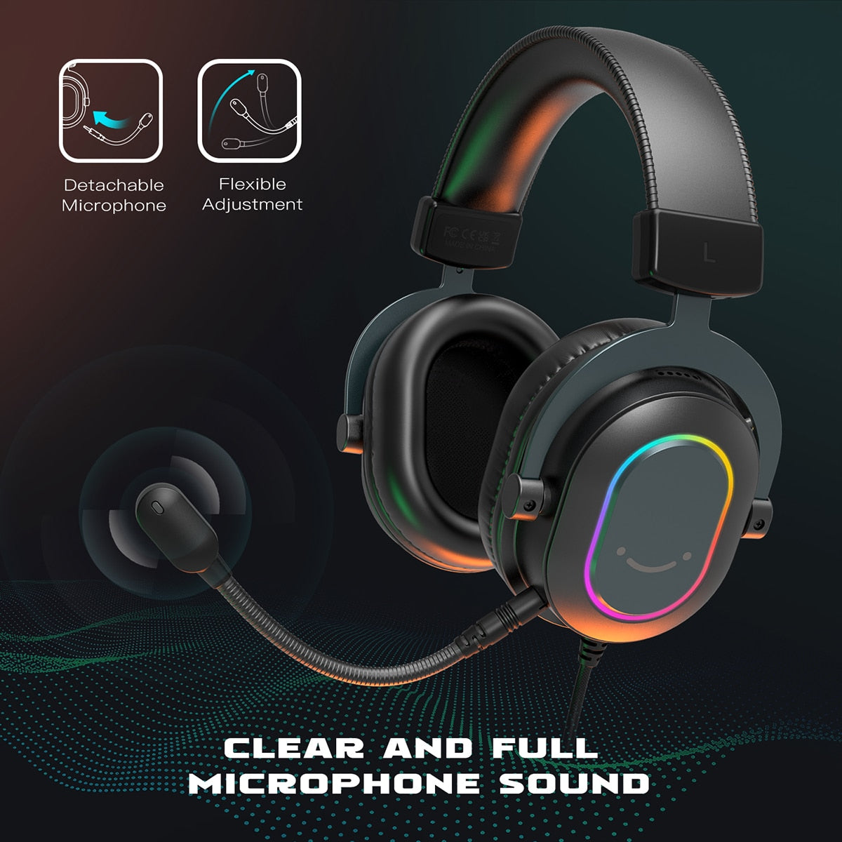 FIFINE RGB Gaming Headset