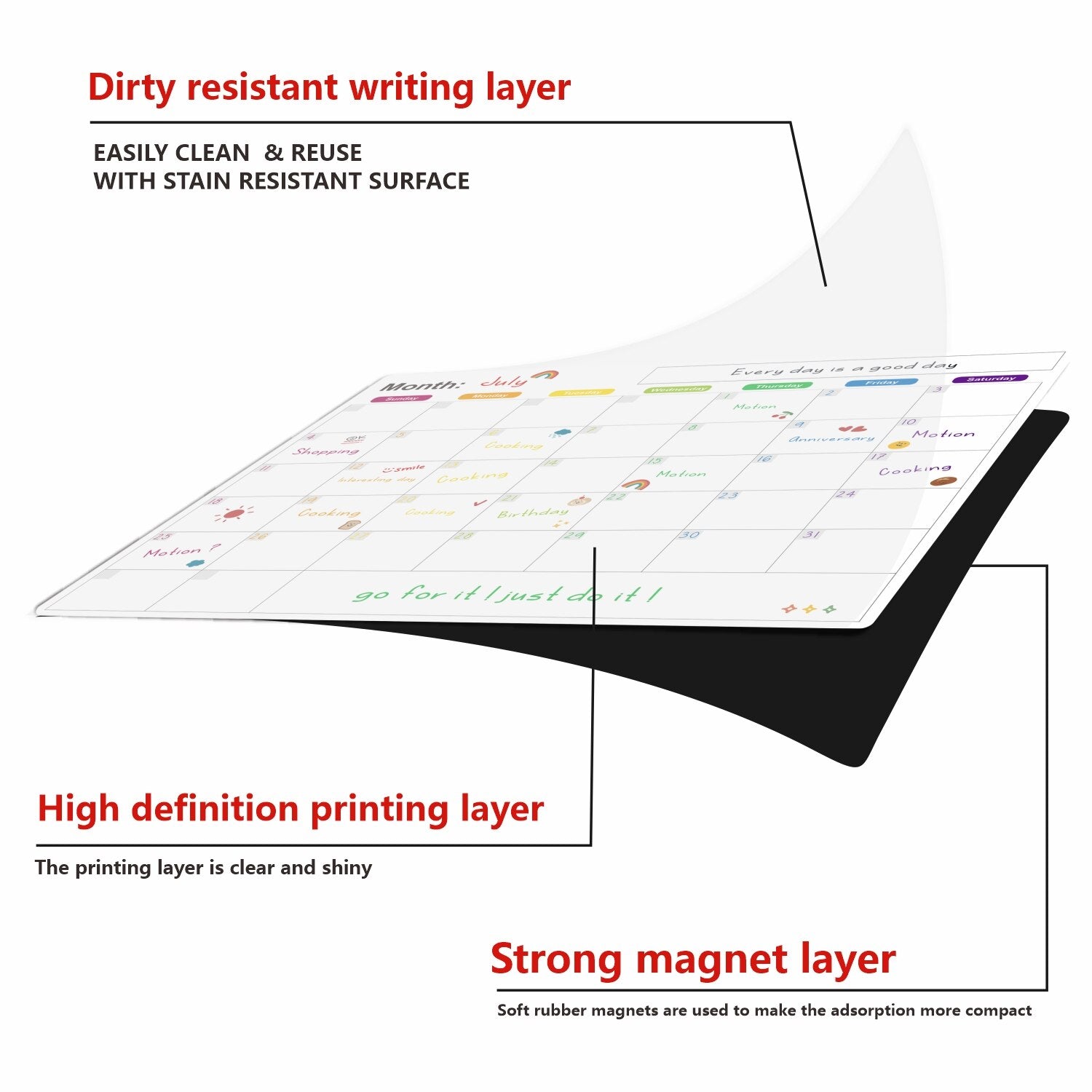 FridgeMate Magnetic Planner - RileyOutlet.com