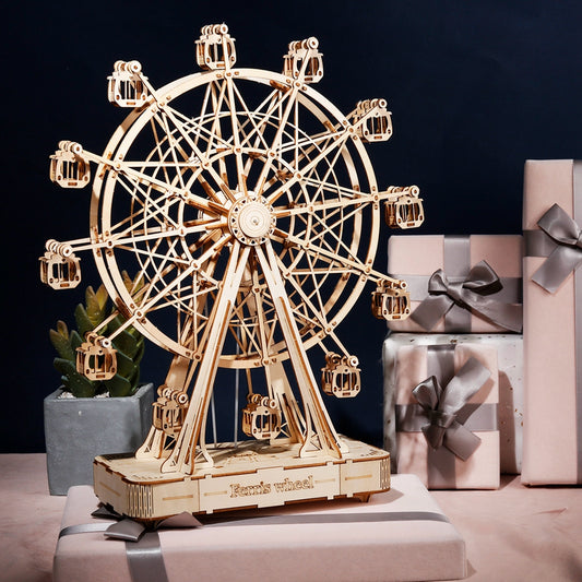 DIY 3D Ferris Wheel Wooden Puzzle - RileyOutlet.com