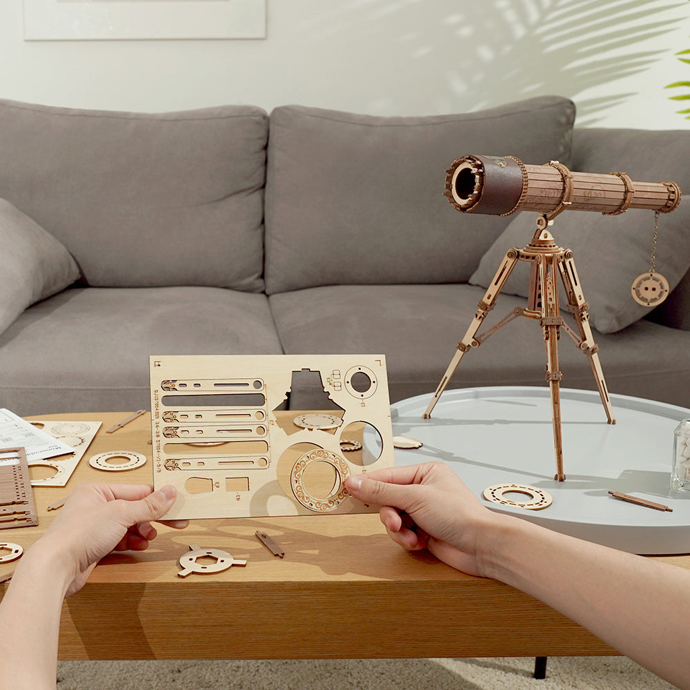 DIY 3D Wooden Monocular Telescope Puzzle (314pcs)