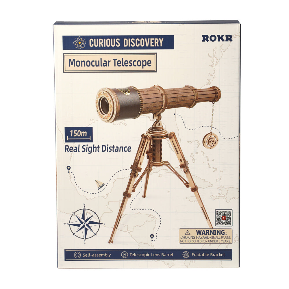 DIY 3D Wooden Monocular Telescope Puzzle (314pcs)