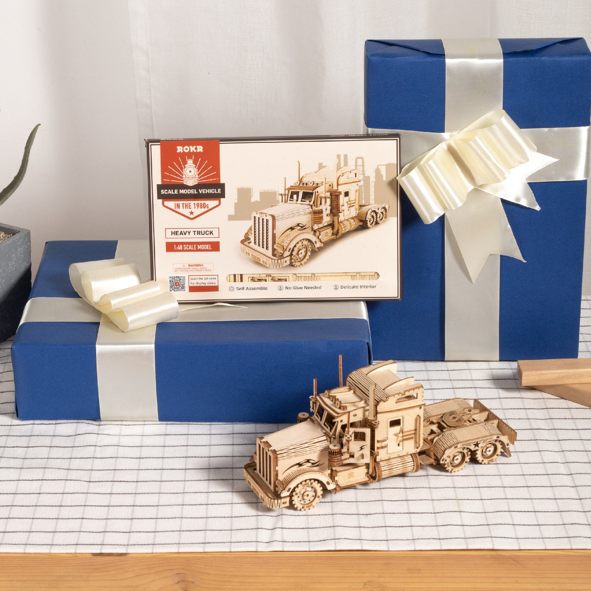 DIY 3D Semi Truck Wooden Puzzle - RileyOutlet.com