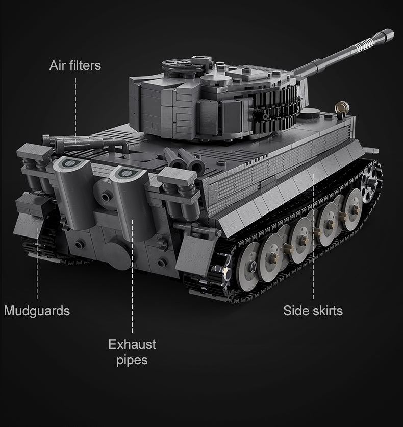 WW2 Military Building Blocks Tank With Remote Control (925pcs) - RileyOutlet.com