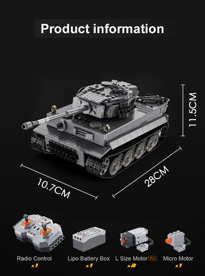 WW2 Military Building Blocks Tank With Remote Control (925pcs) - RileyOutlet.com