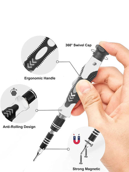 TechMaster 115 in 1 Magnetic Screwdriver Repair Kit - RileyOutlet.com