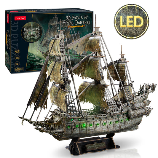 DIY 3D Puzzle Of The Flying Dutchman